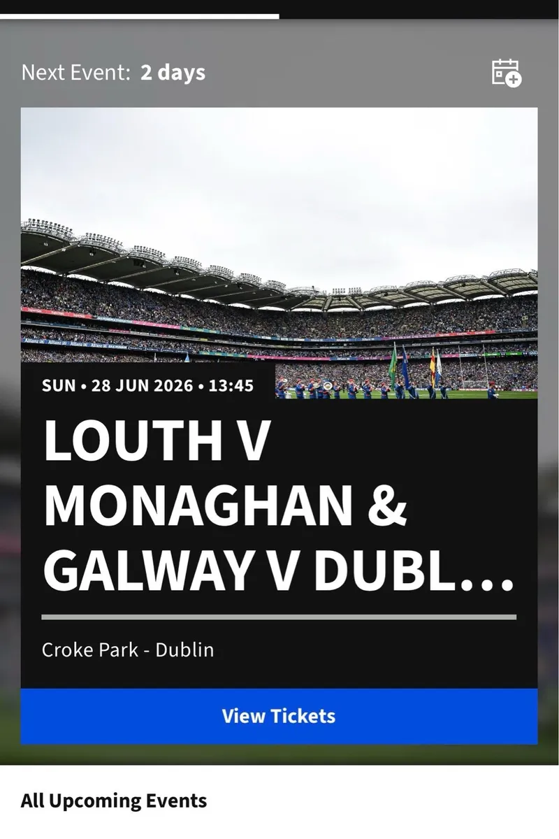 GAA Hill Tickets - 25€