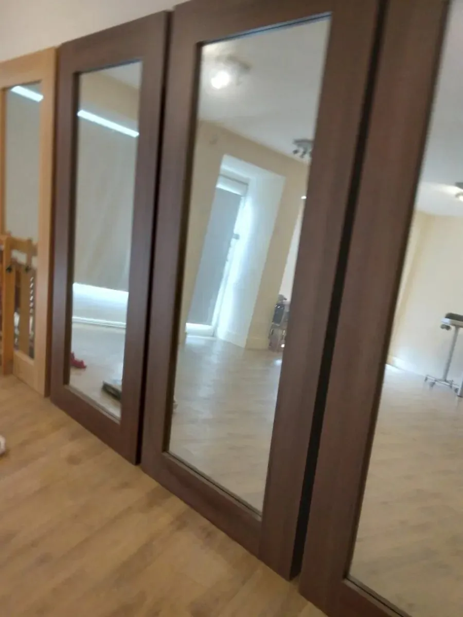 Hair Salon Styling Mirrors & Matching Wall Lockers - Image 1
