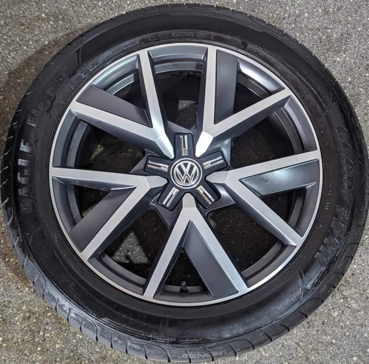 20" Genuine VW Braga Touareg Alloy Wheels & Tyres - Image 3