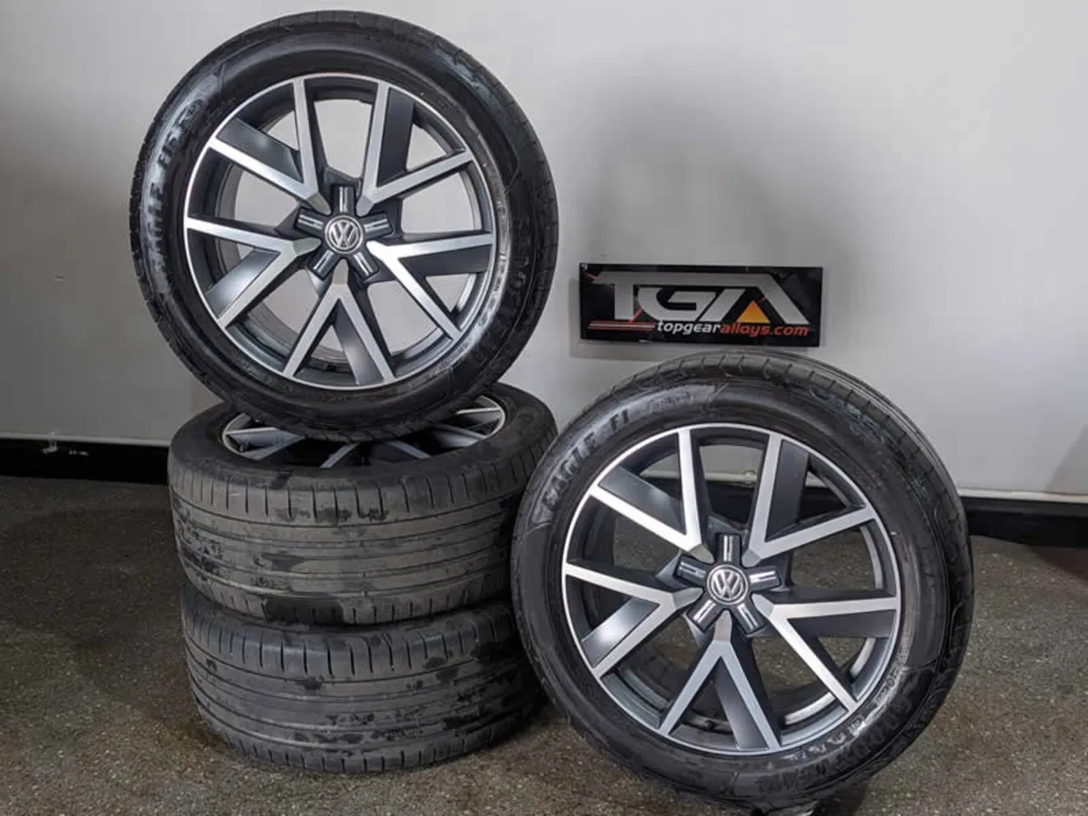 20" Genuine VW Braga Touareg Alloy Wheels & Tyres - Image 1