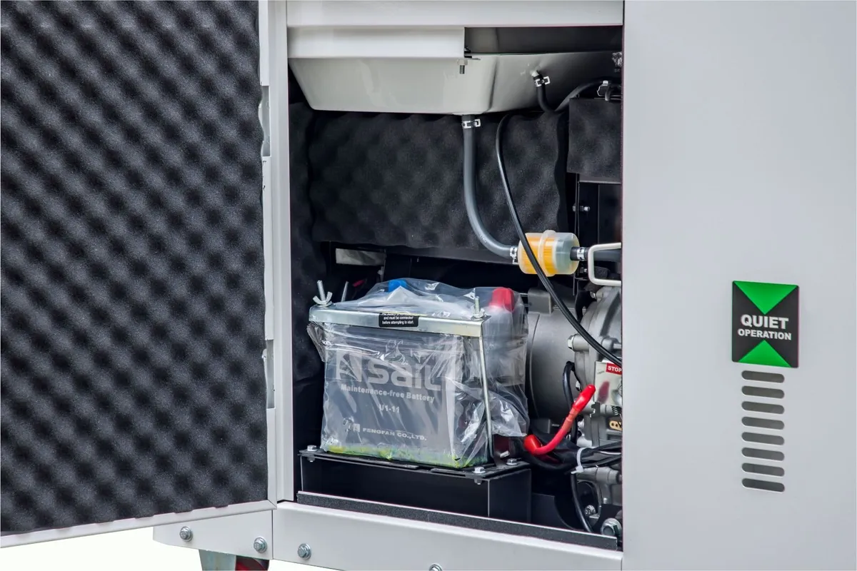 10KVA Semi-Enclosed Quiet Diesel Generator - Image 4