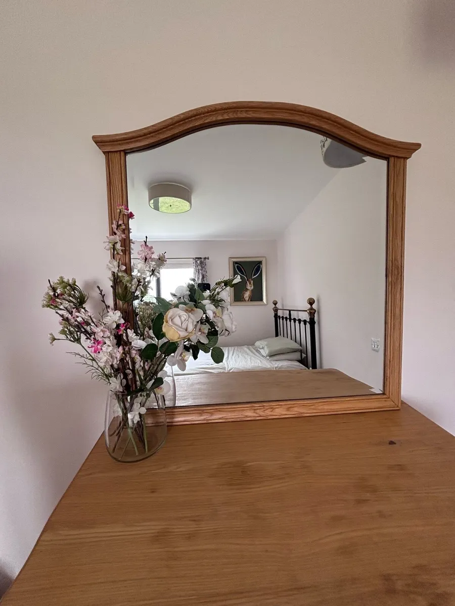Chest of Drawers & Mirror - Solid Wood - Image 3