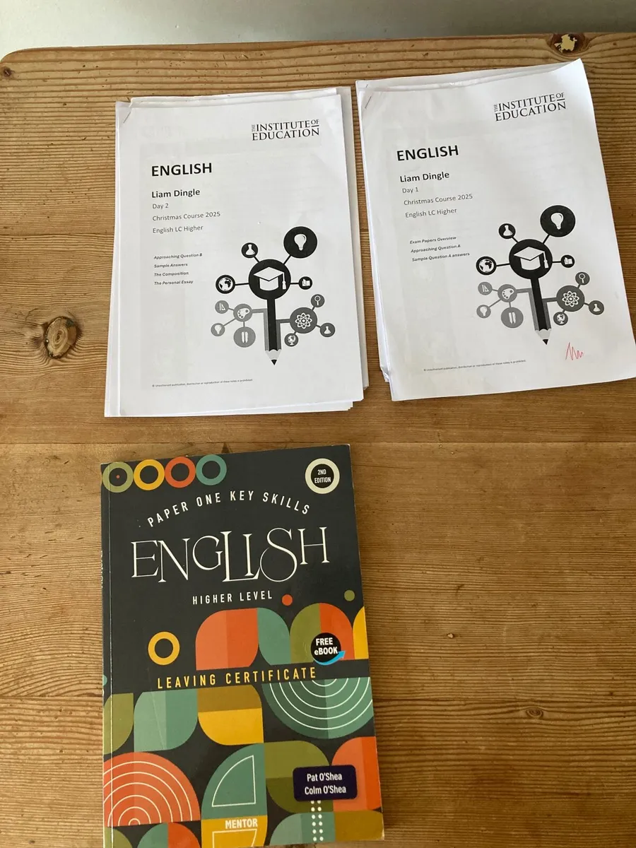 H1 English paper 1 institute of education notes