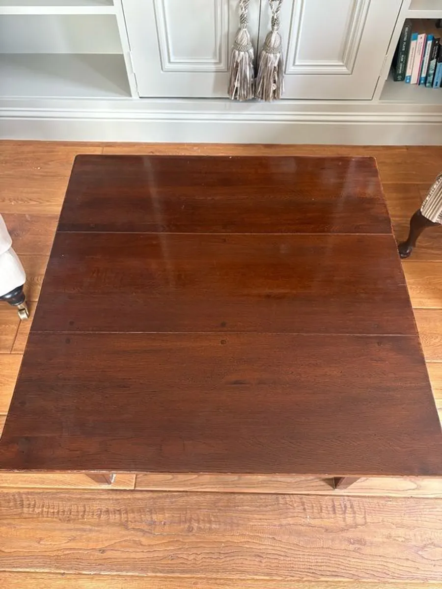 solid dark wood coffee table - Image 4