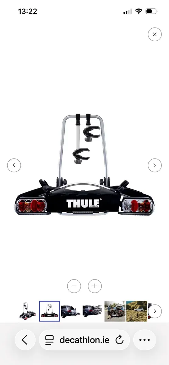 Thule tow bar cycle carrier - Image 2