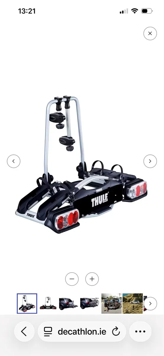 Thule tow bar cycle carrier - Image 3
