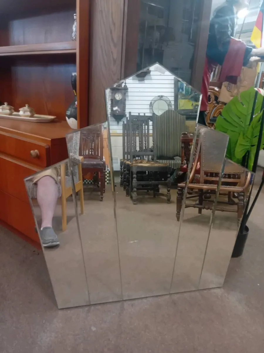 Decorative Art Deco Style Wall Mirror - Image 1