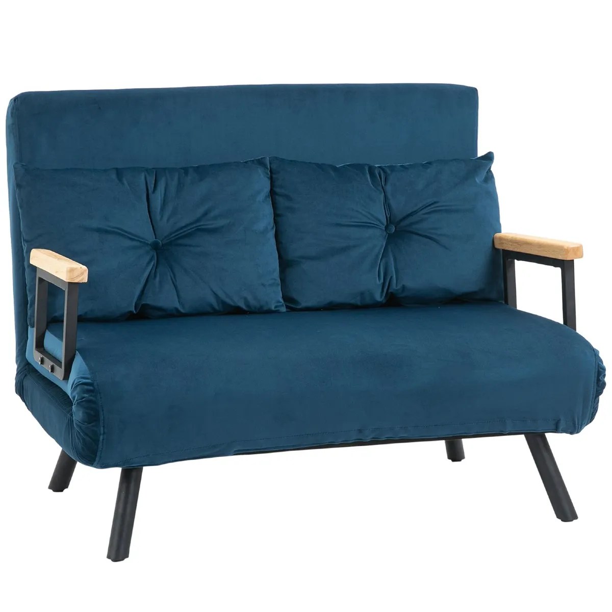 2 Seater Convertible Sofa Bed 5 Level Adjustable B - Image 1