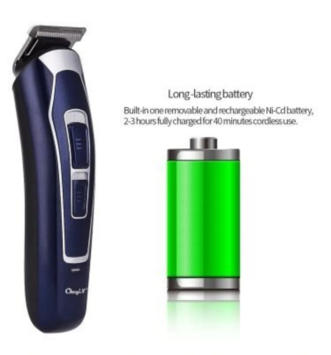 Rechargeable Electric Hair Clipper Cutting Machine - Image 1