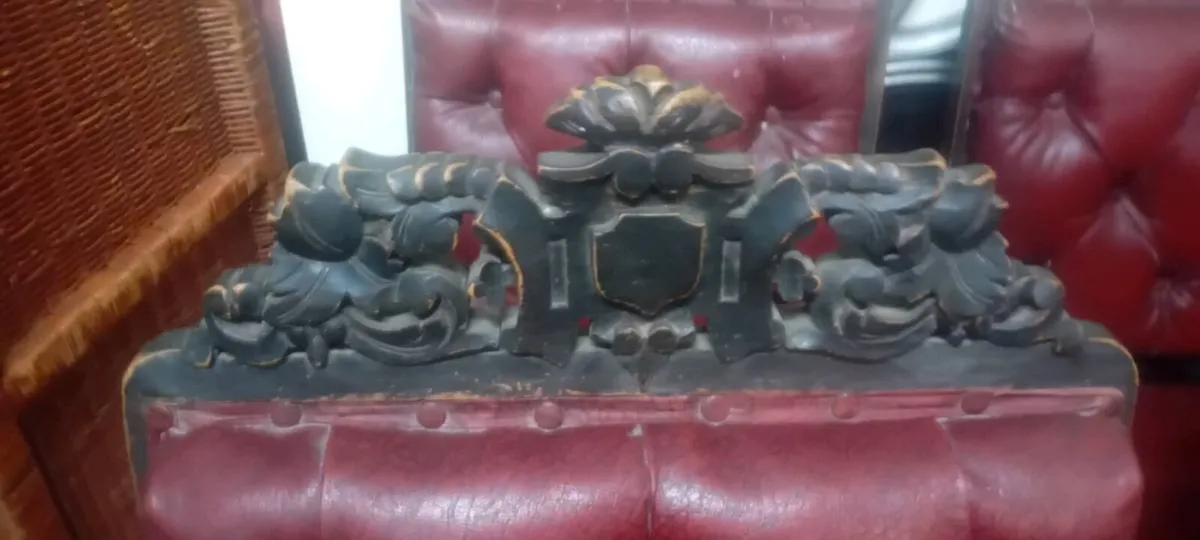 Set Of Four Antique Carved Oak Dining Chairs - Image 3