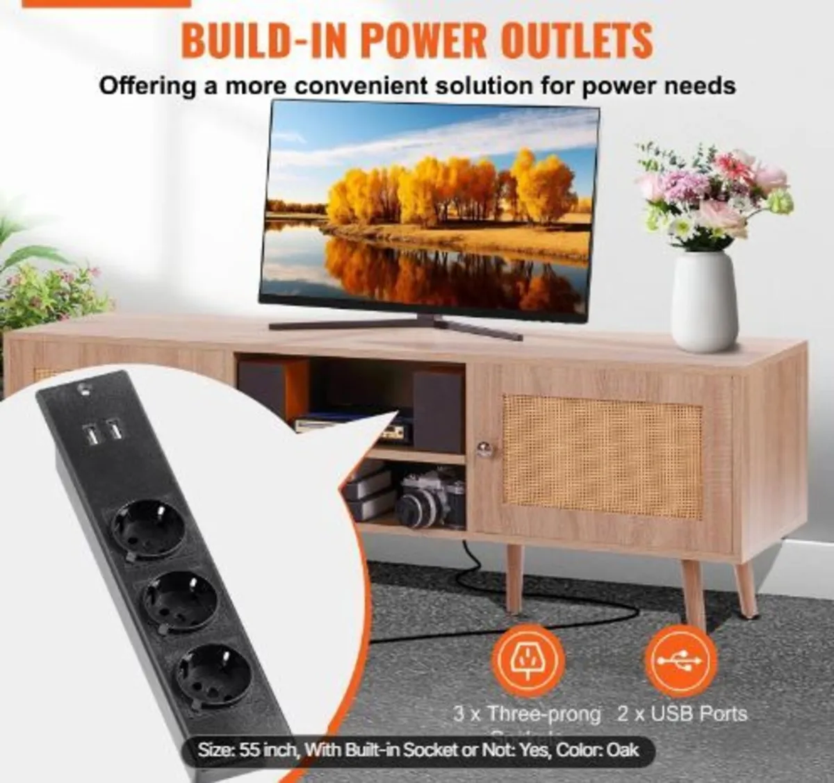 Rattan TV Stand - Image 2