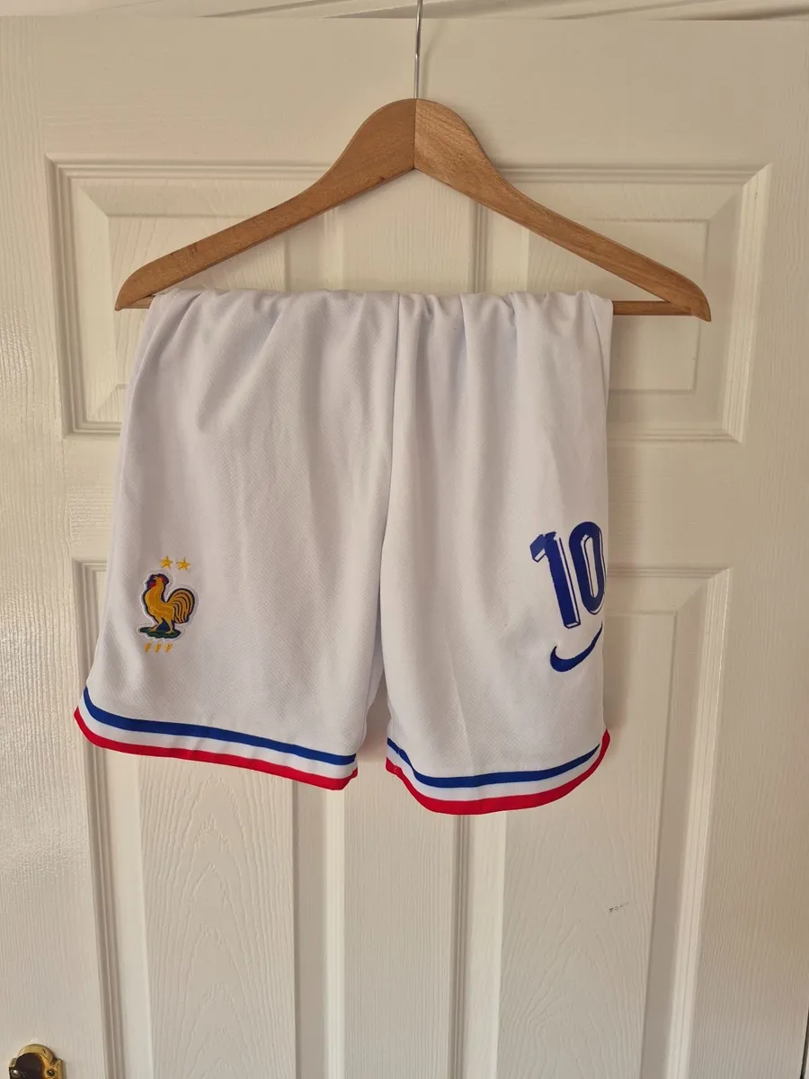 France Mbappe Kids Football Kit Shirt & Shorts - Image 2