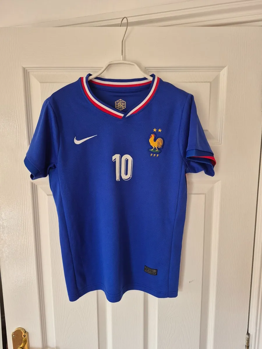 France Mbappe Kids Football Kit Shirt & Shorts - Image 3