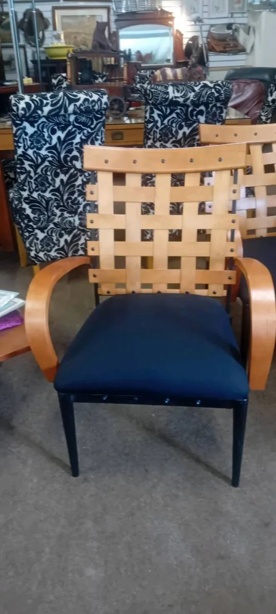 Metal And Rattan Conservatory Chair - Image 1