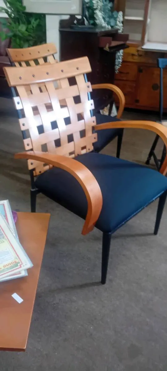 Metal And Rattan Conservatory Chair - Image 2