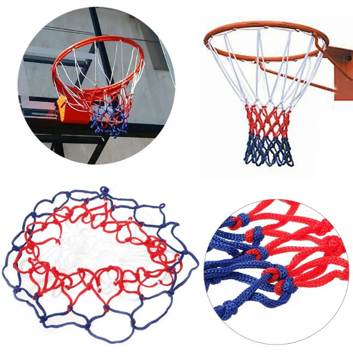 12 loops Replacement Nylon Thread White Red Blue - Image 2