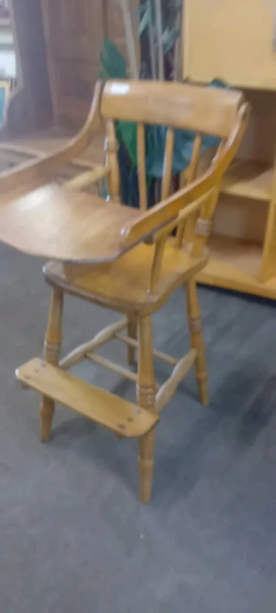 Victorian Pine Childs High Chair - Image 1