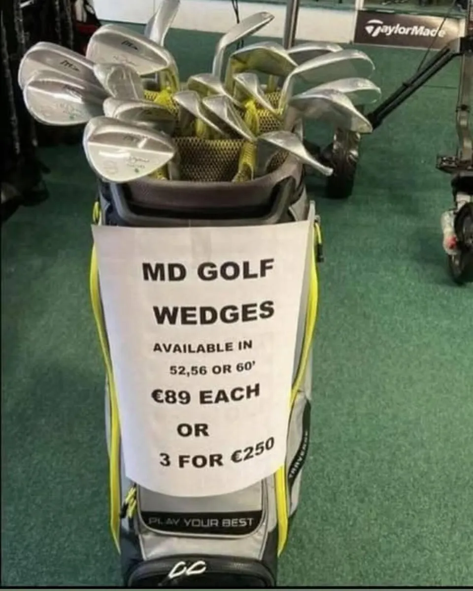 MD NV Drew Wedges 52,56+60 ALL 3 FOR €250 or €89 - Image 4