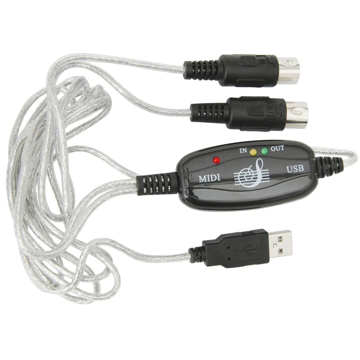 USB to Midi Adapter Cable Converter Interface - Image 1