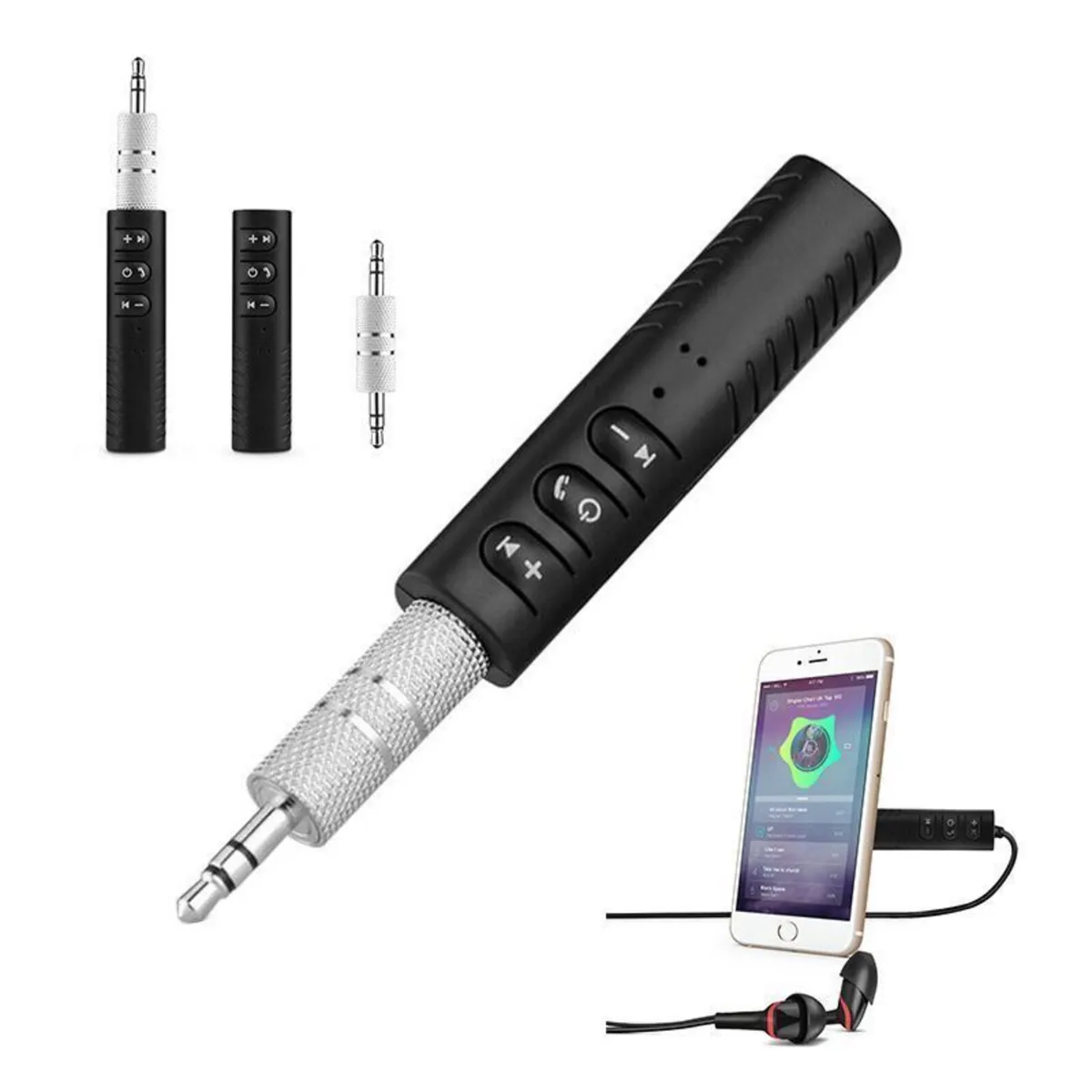 Hands-Free Bluetooth Jack Music Audio Receiver - Image 1