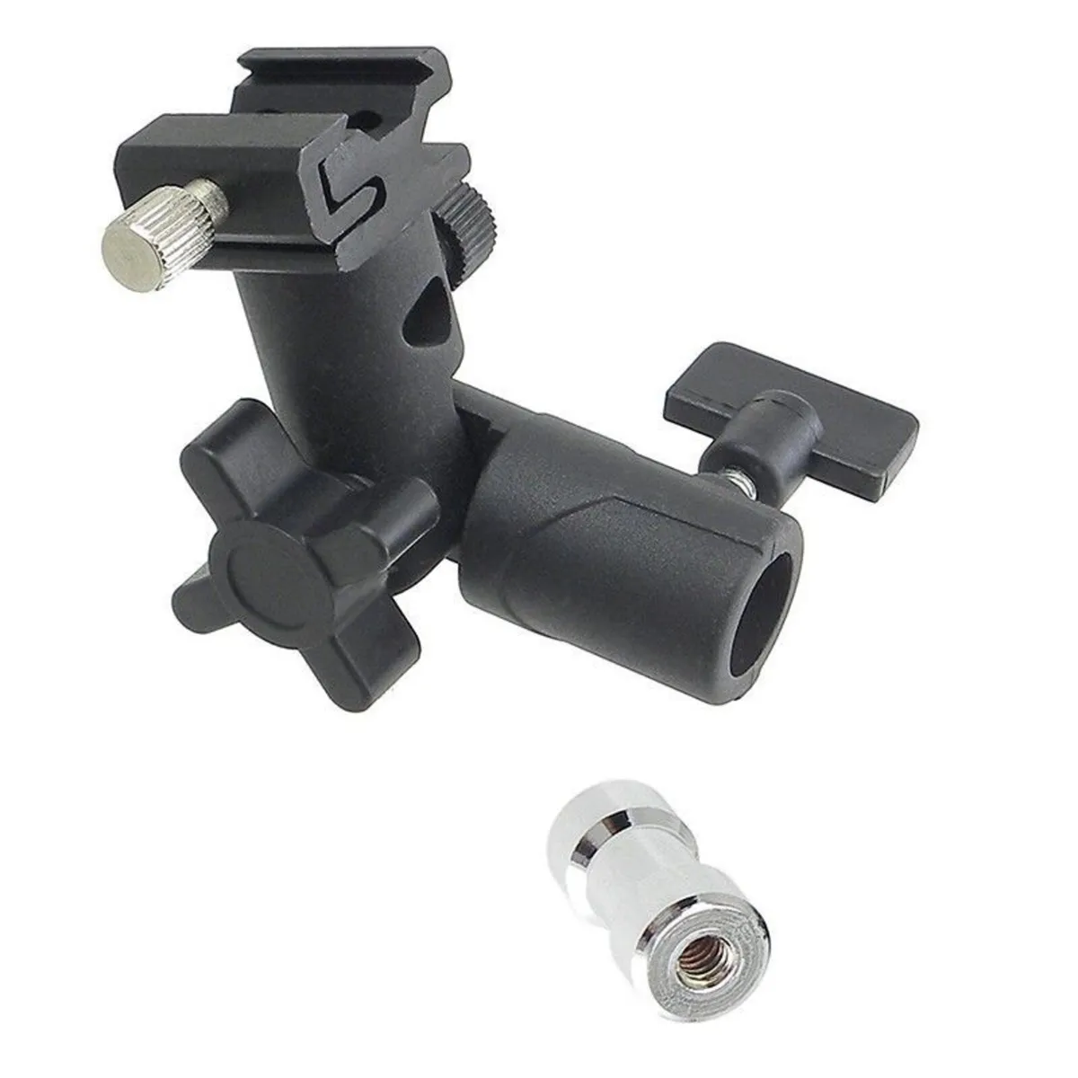 Hot Shoe Umbrella Holder Bracket Flash Light Stand - Image 2