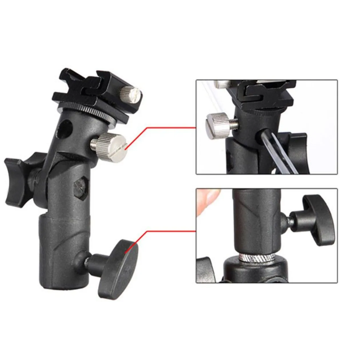 Hot Shoe Umbrella Holder Bracket Flash Light Stand - Image 3