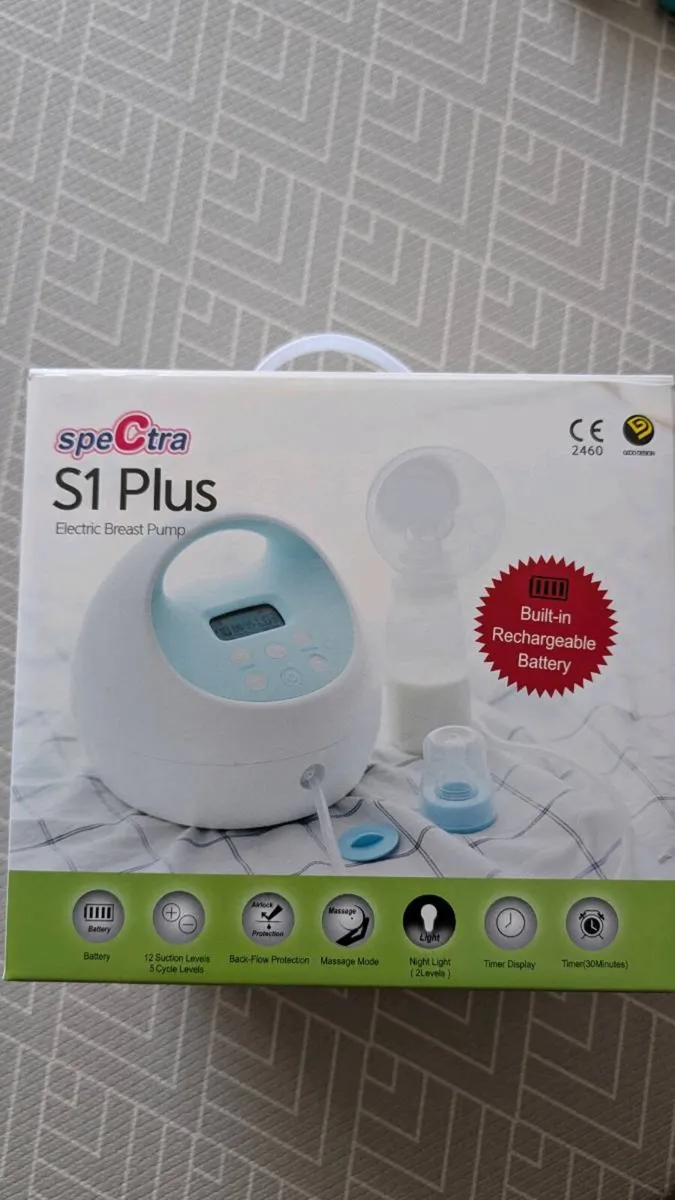 Spectra Breast Pump S1Plus + nipple shield & cups - Image 1