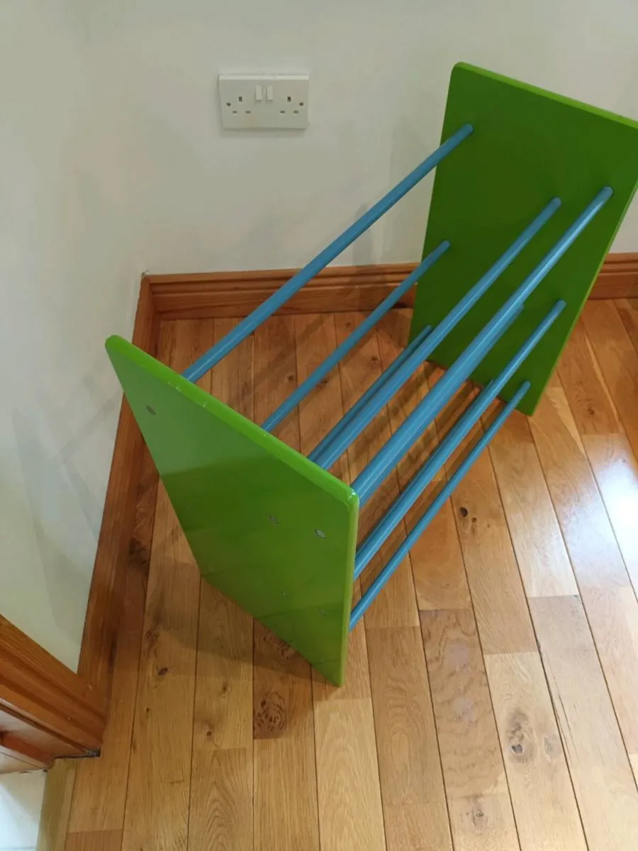 Colourful wooden storage rack - Image 2