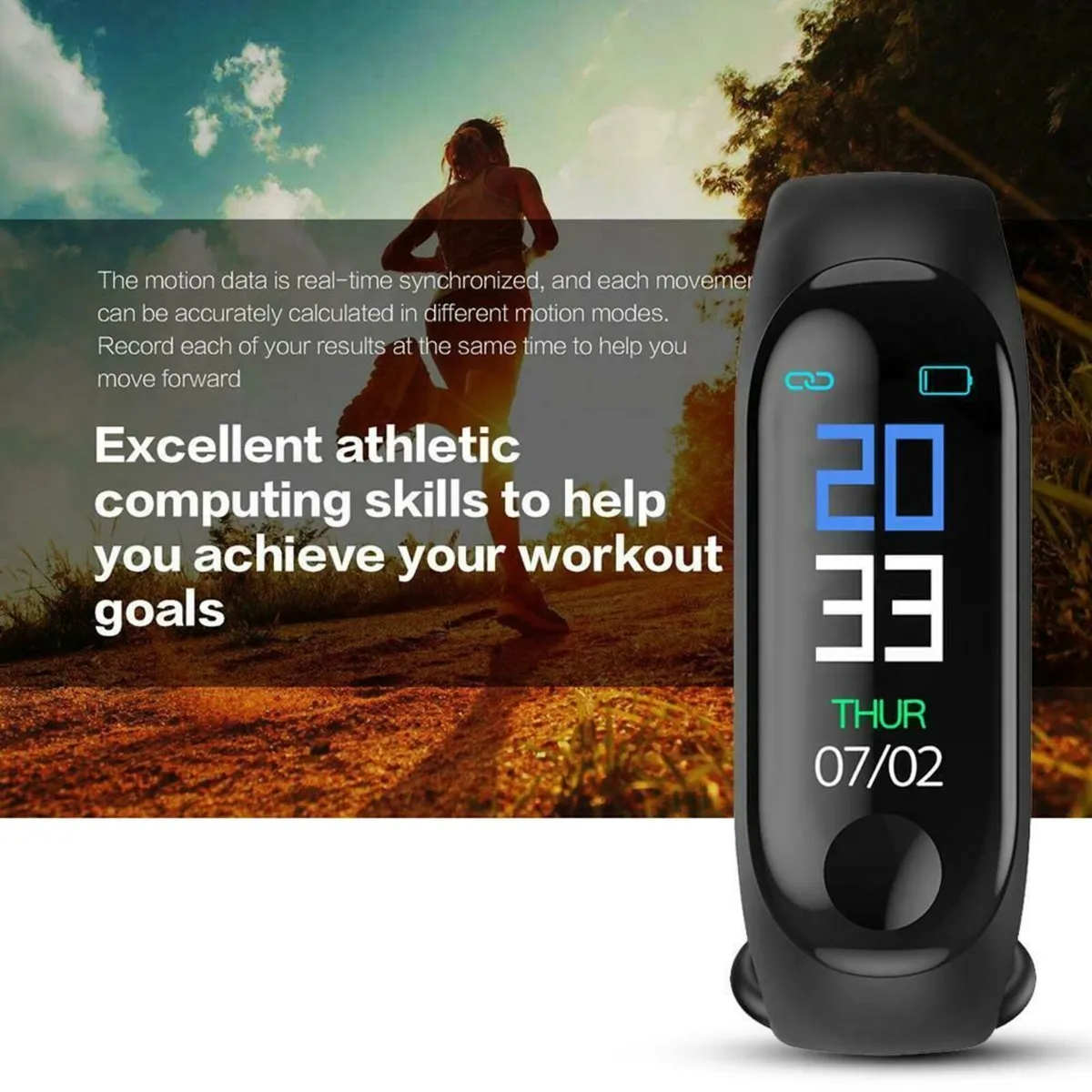Blood Pressure Heart Rate Monitor Smart Watch - Image 3