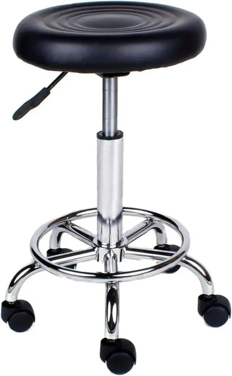 Ergonomic Rolling Work Stool – Swivel Bar Stool - Image 3