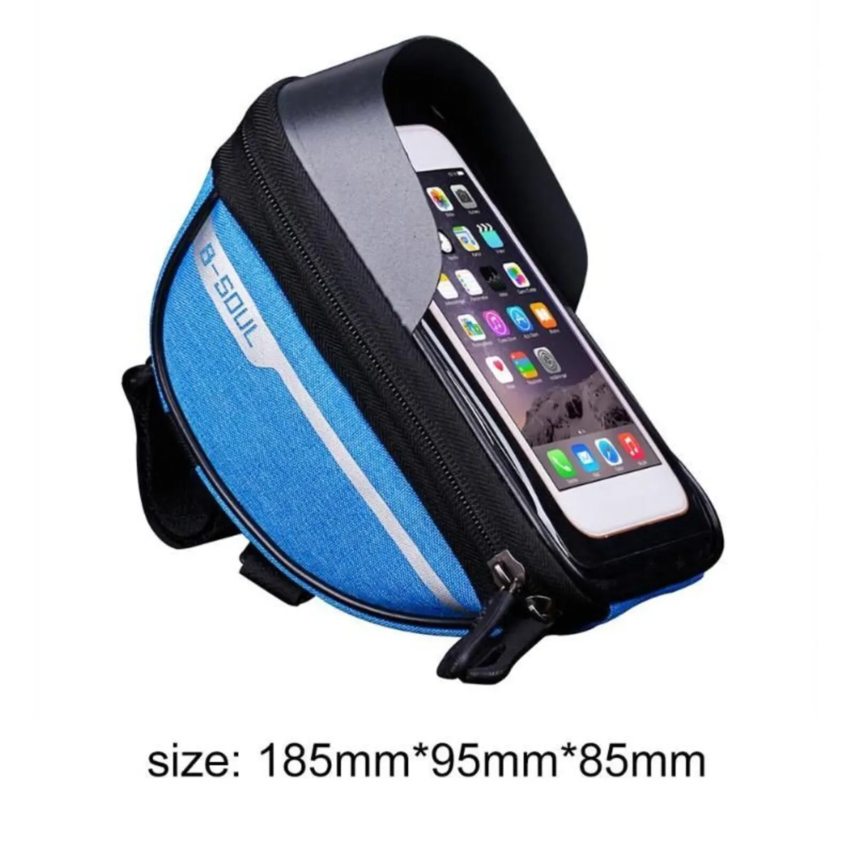 Blue Bicycle Waterproof Touchscreen Phone Case - Image 2