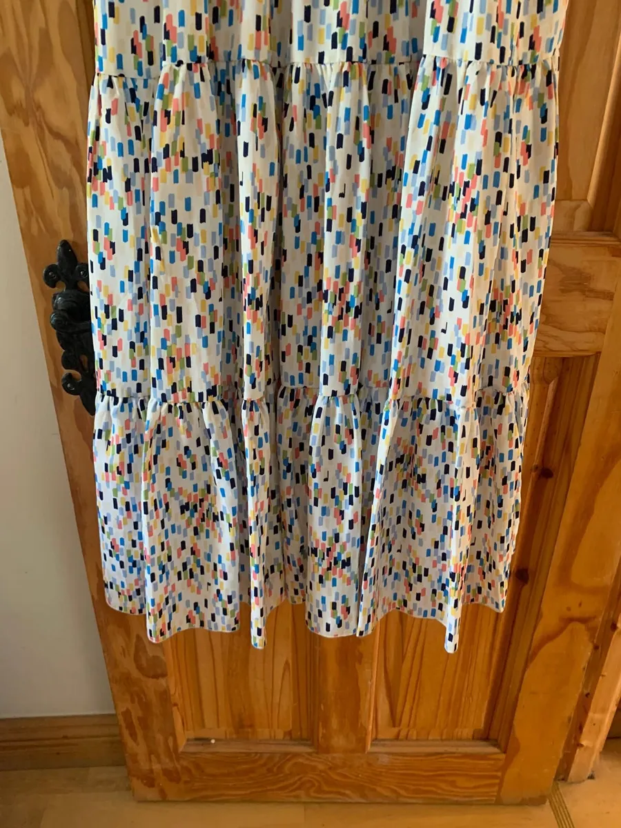 White & Multi Colour Pixie Daisy Dress - Image 3
