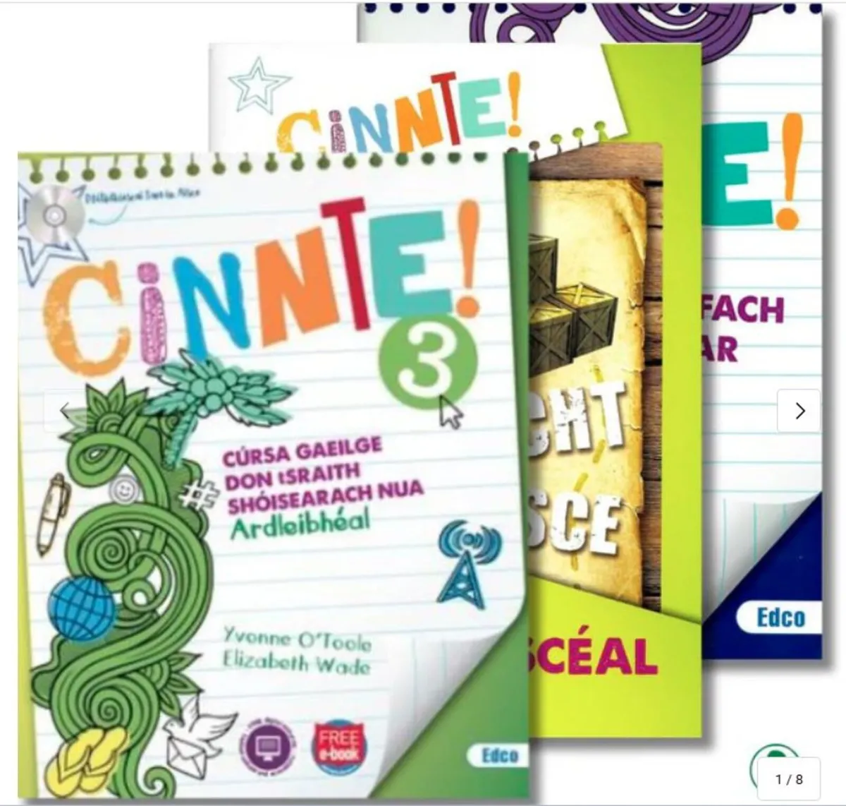 Cinnte 3 - Textbook & Leabhar Punainne - Set - Jun