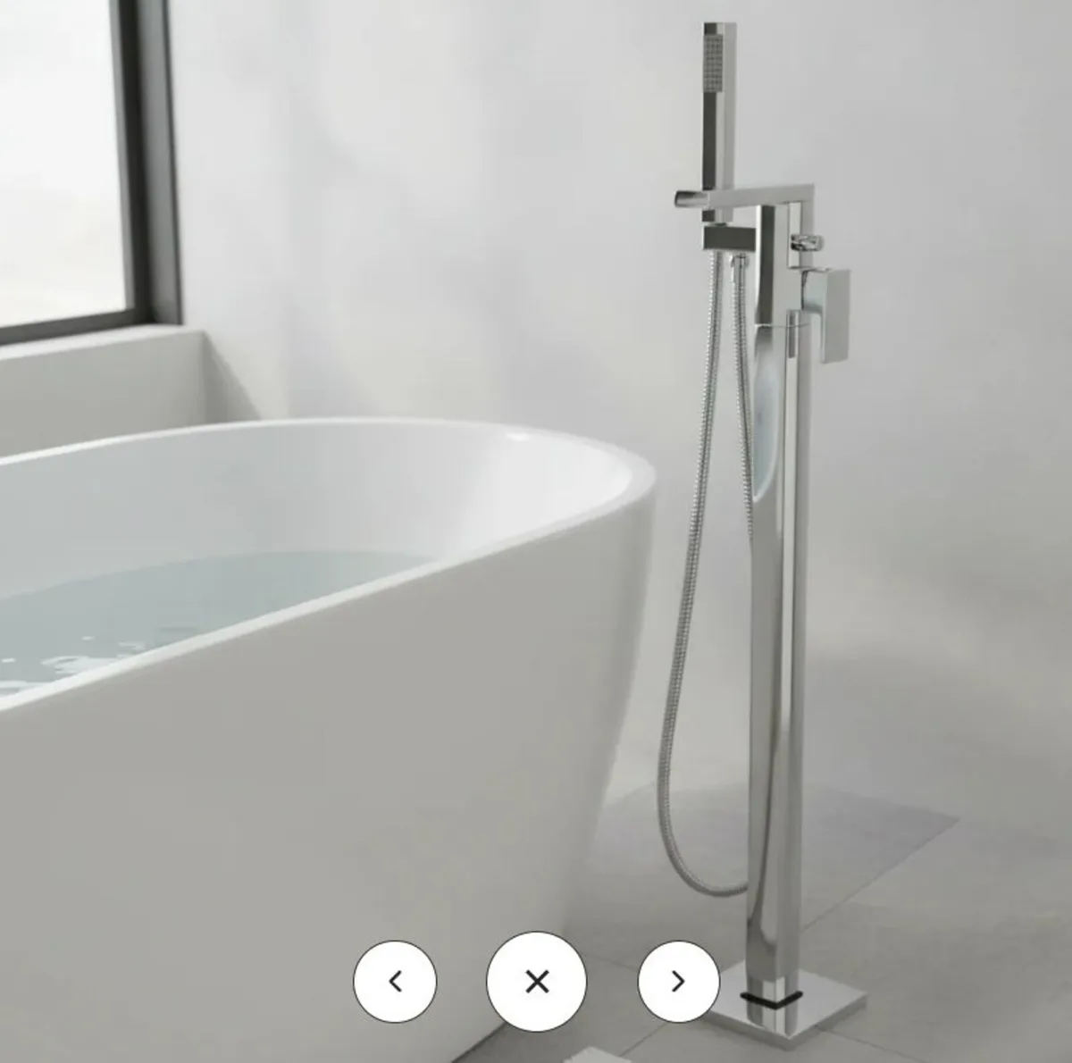 Eliseo Ricci Free Fall Floor Standing Bath Shower - Image 1