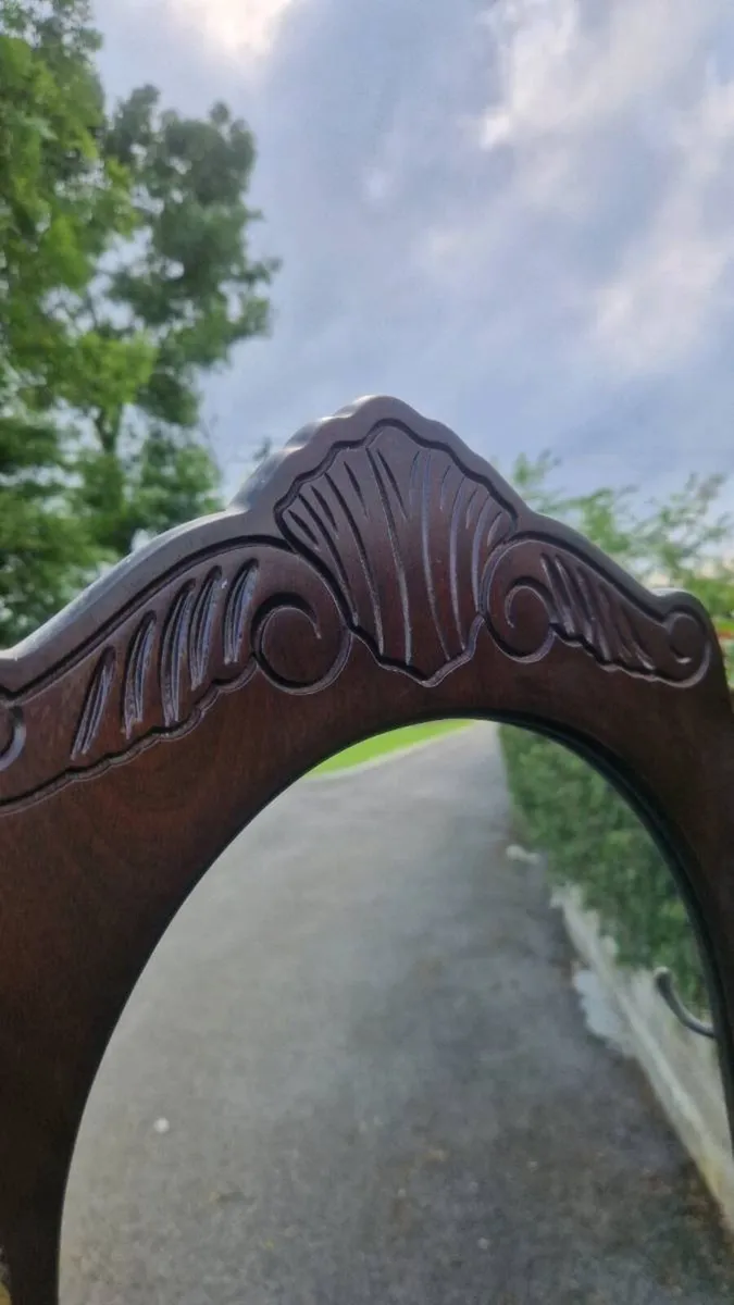 Vintage mahogany-style hall stand - Image 3
