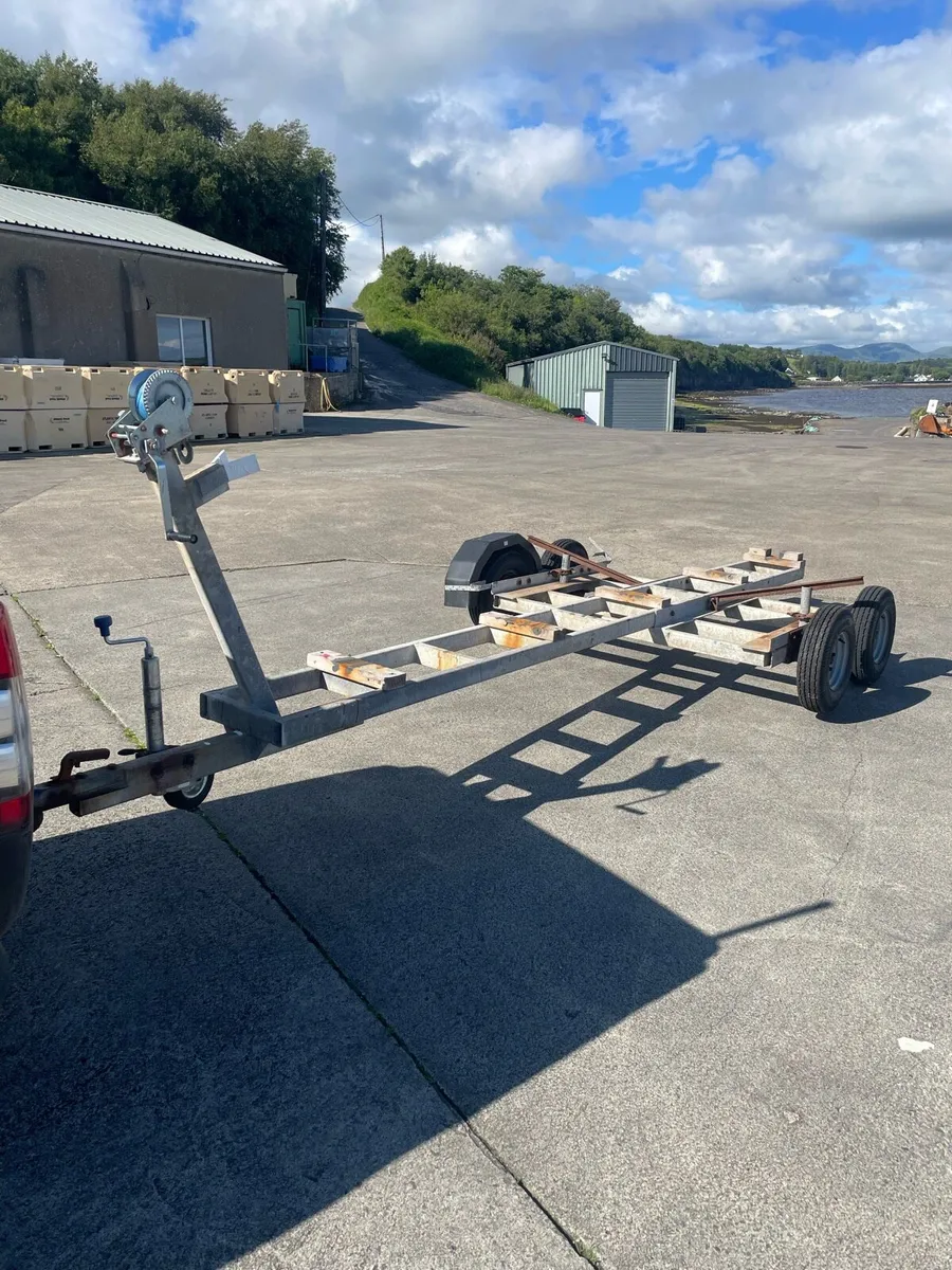 Galvanised boat trailer - Image 1
