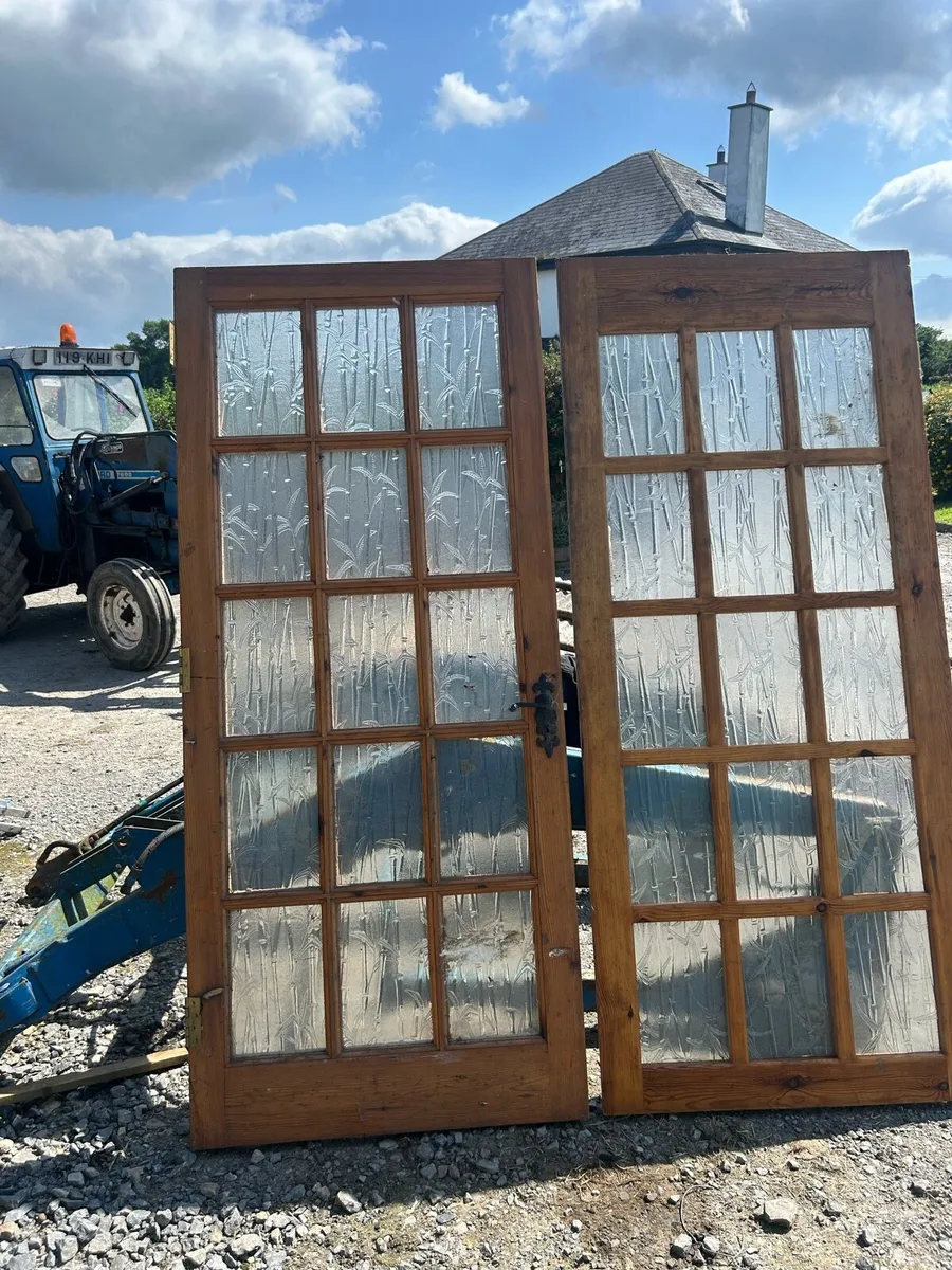 Double glass doors for sale - Image 2