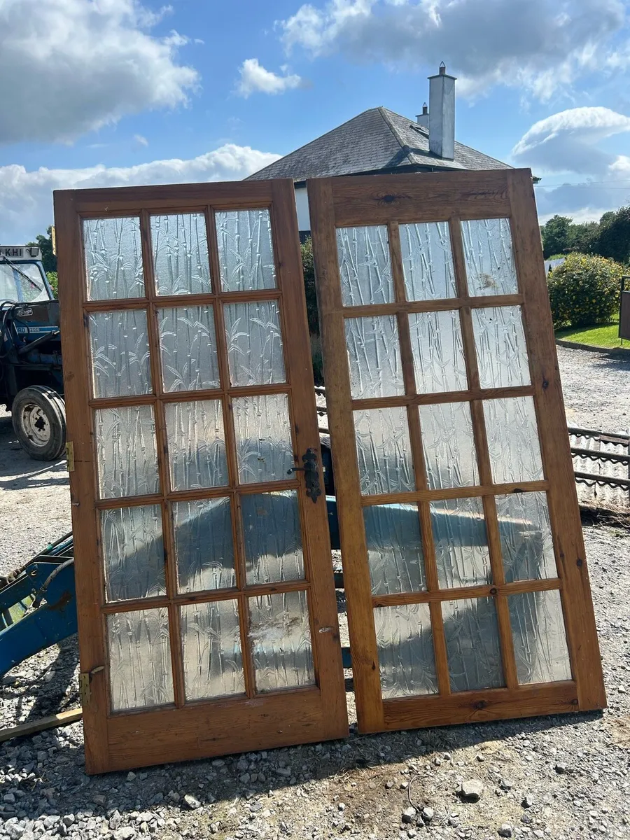 Double glass doors for sale - Image 3