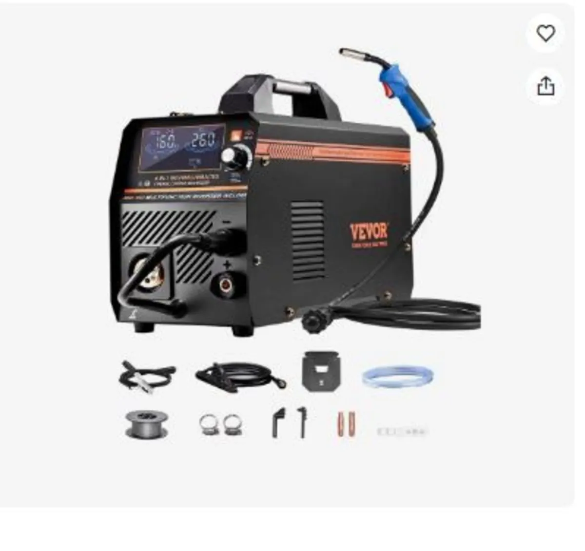 MIG Welder, 160A Synergic Mig Welding Machine - Image 1