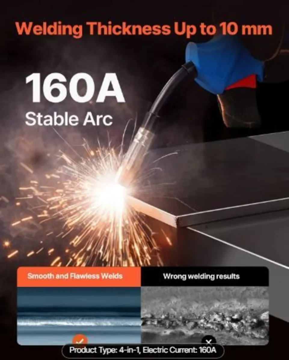 MIG Welder, 160A Synergic Mig Welding Machine - Image 2