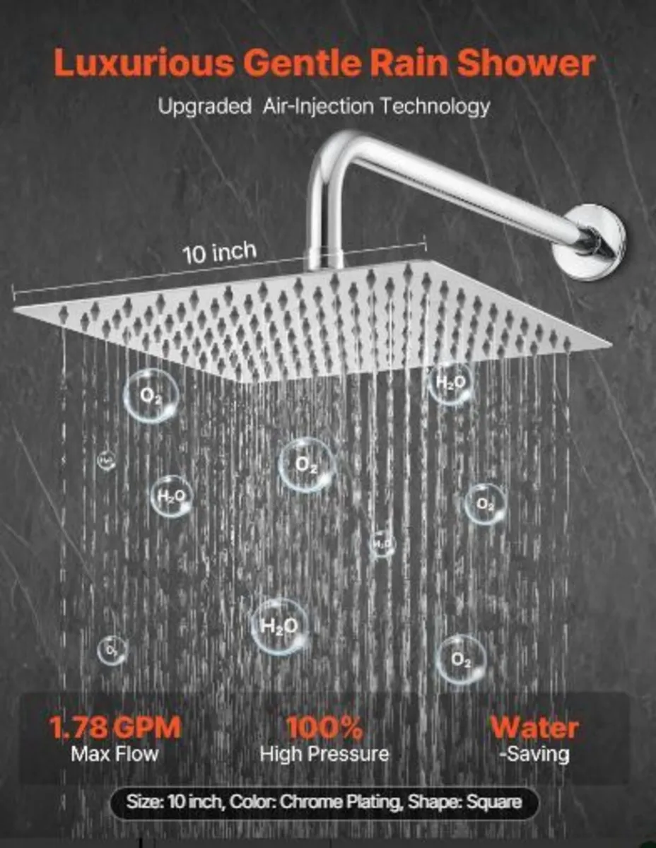 Shower Faucet Set, Rainfall Bathroom - Image 3