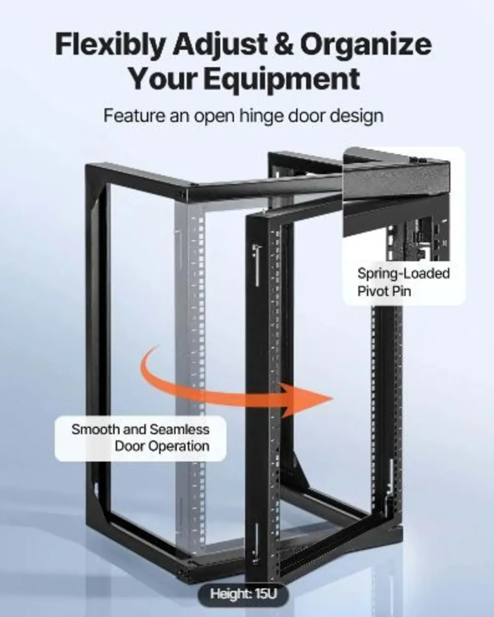 15U Wall Mount Server Rack - Image 1