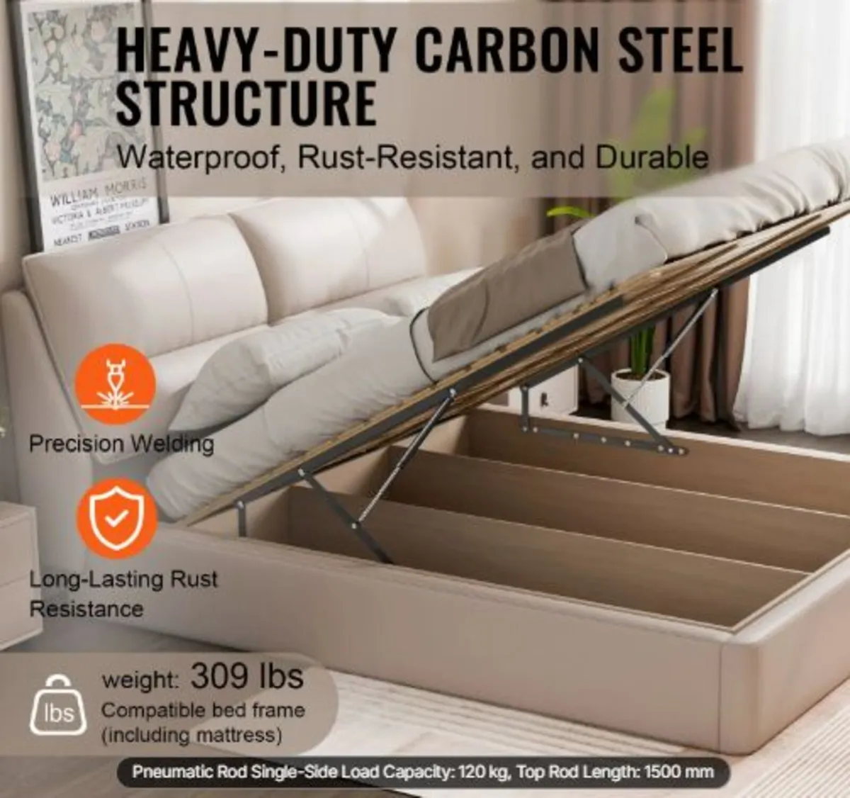 Bed Lift 149.9 cm x 200.7 cm Compatible Bed Size - Image 2