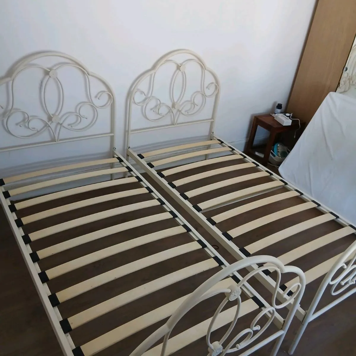 2 single bed frames