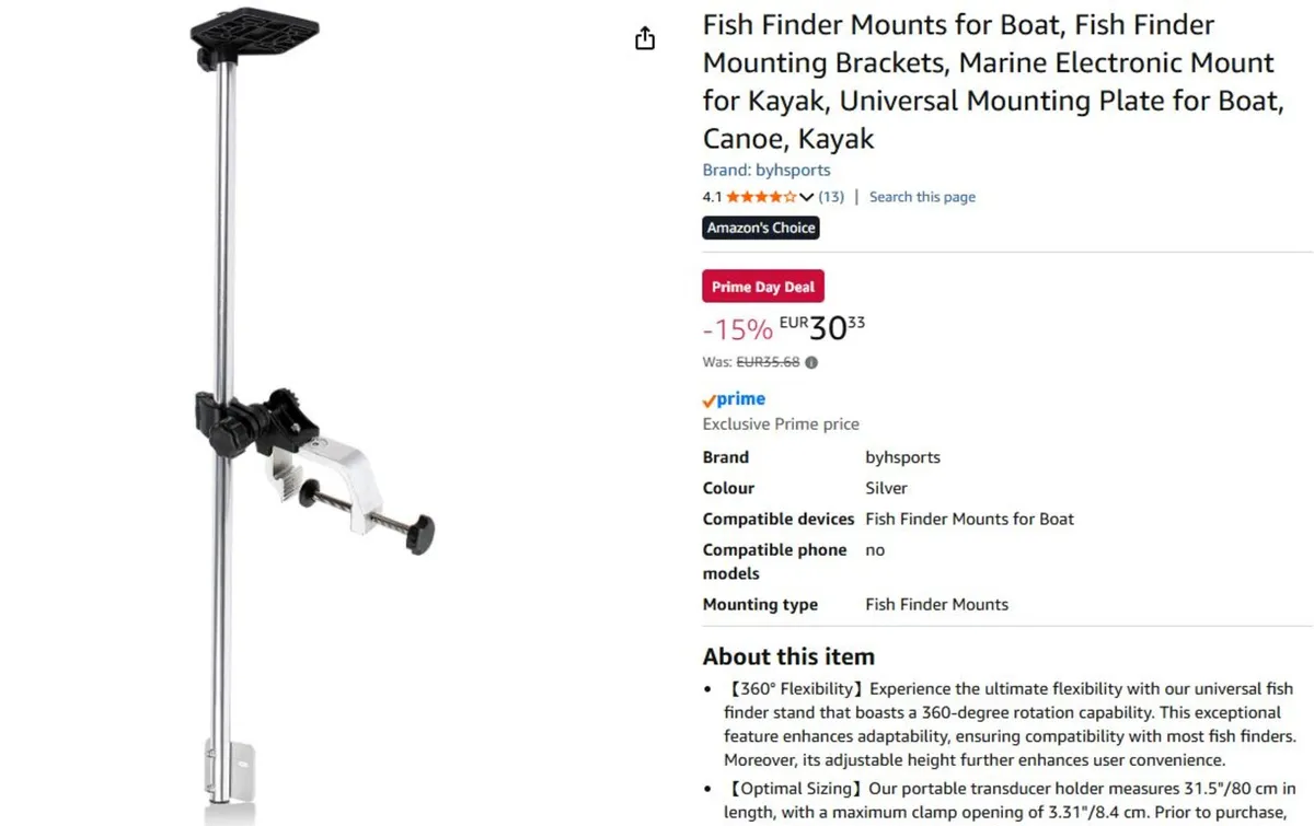 Garmin Striker Fish Finder Vivid 4cv and Mount - Image 3
