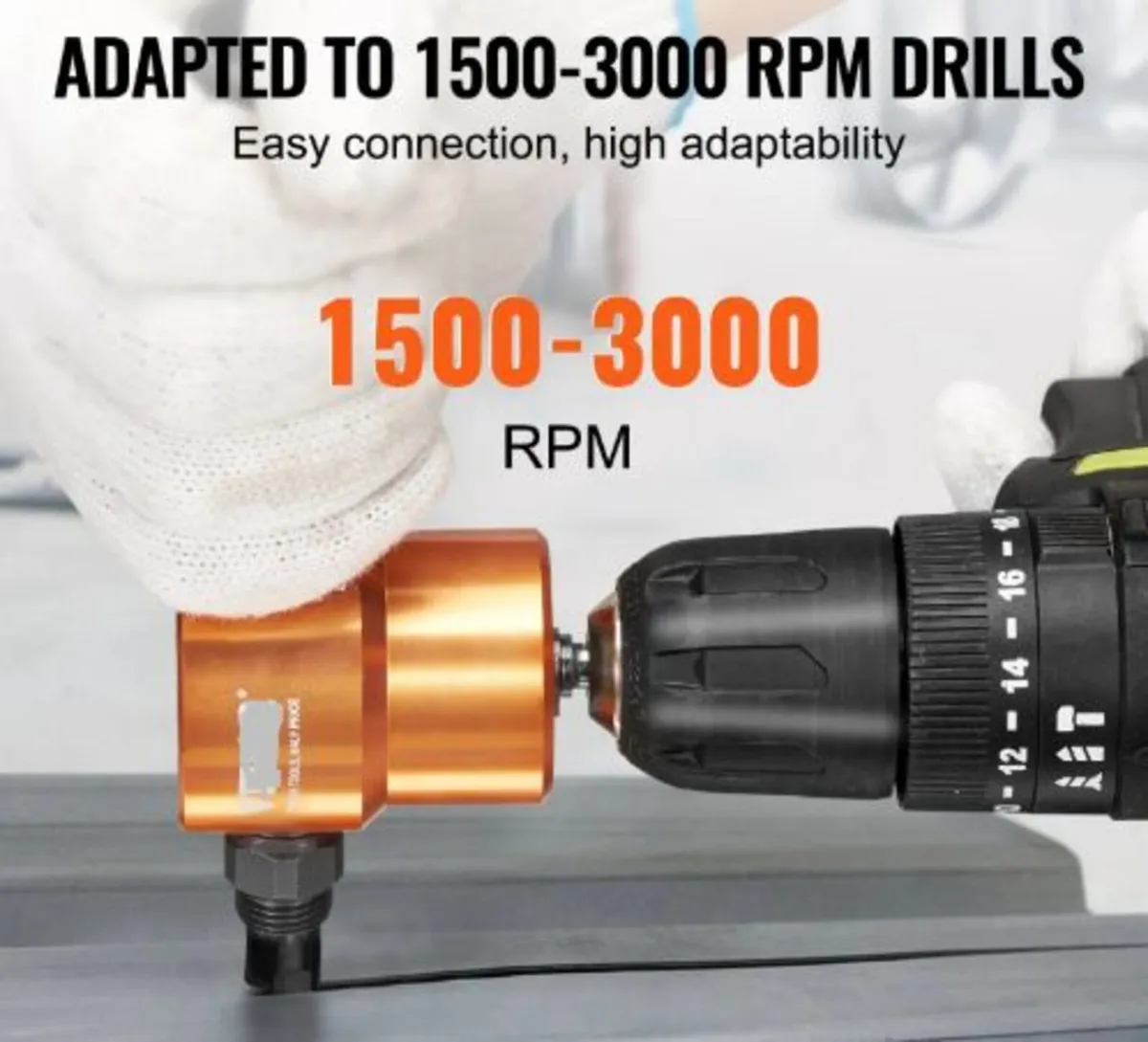 Double Head Sheet Nibbler Metal Cutter Power Drill - Image 4