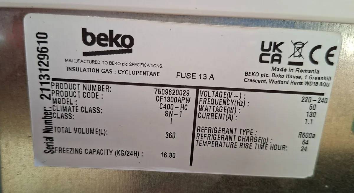 Chest freezer - Image 2