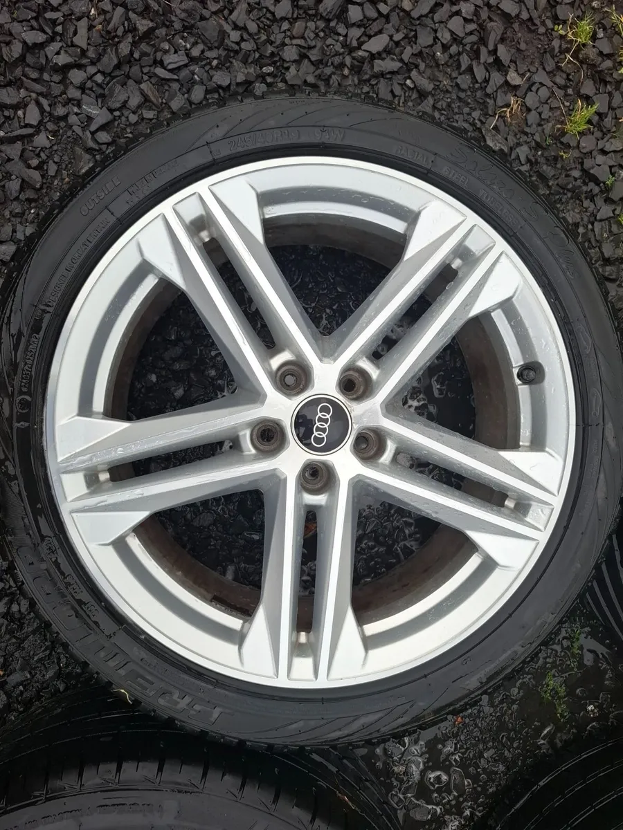19" Genuine Audi S Line Alloys with tyres - Image 2