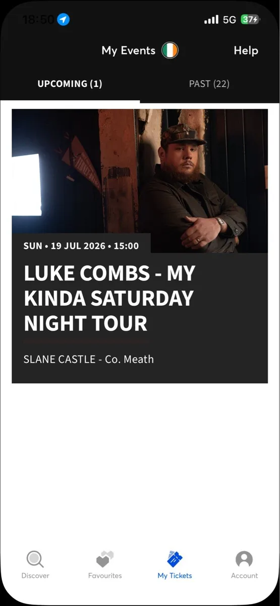 Luke Combs tickets- Slane Castle 19th July