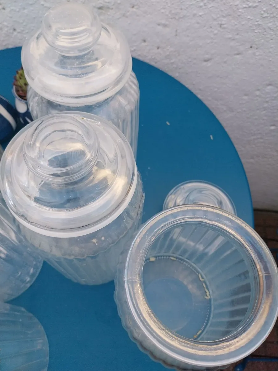 Glass storage jars - Image 3